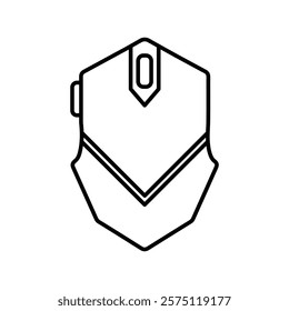 mouse icon Simple outline illustration