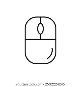 Mouse icon. simple thin line icon.
