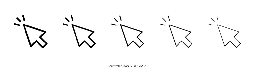 Mouse icon Simple thin line flat symbol