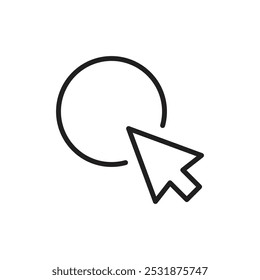 Mouse icon Simple thin outline