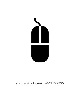 Mouse icon symbol for apps and websites. click sign and symbol. pointer icon vector.