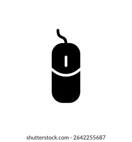 Mouse icon symbol for apps and websites. click sign and symbol. pointer icon vector.