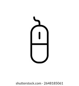Mouse icon symbol for apps and websites. click sign and symbol. pointer icon vector.