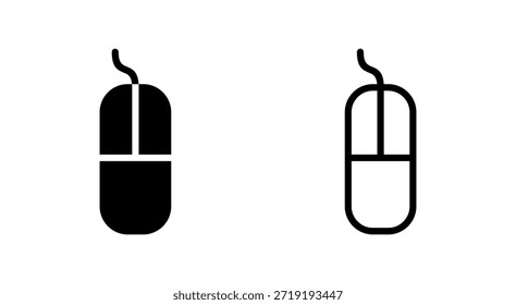 Símbolo do ícone do mouse para aplicativos e sites. clique em sinal e símbolo. ícone do ponteiro vetor.