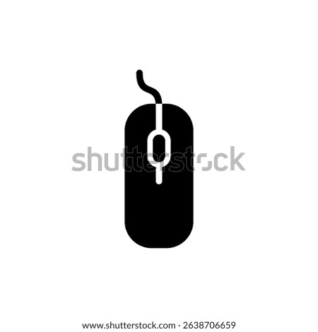 Mouse icon symbol for apps and websites. click sign and symbol. pointer icon vector.