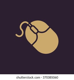 The mouse icon. Mouse symbol. Flat Vector illustration