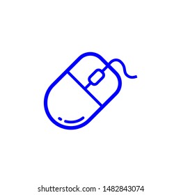 mouse icon trendy flat design