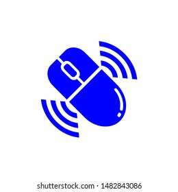 mouse icon trendy flat design