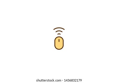 Mouse icon in trendy flat style isolated on white background. Mouse symbol. Vector illustration