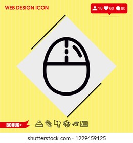 Mouse icon vector