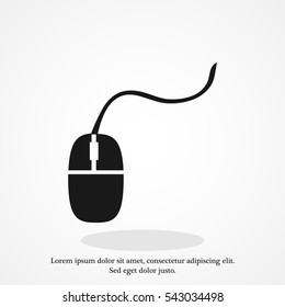 mouse icon, vector best flat icon, EPS