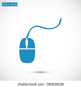 mouse icon, vector best flat icon, EPS