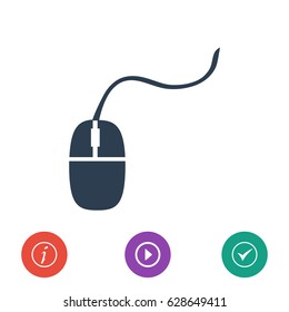 mouse icon, vector best flat icon, EPS