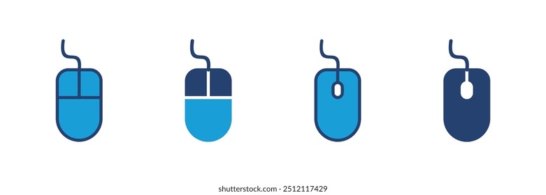 Mouse icon vector. click icon vector. pointer icon vector.