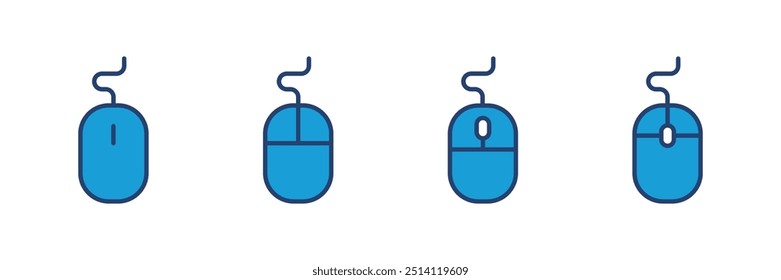 Mouse icon vector. click icon vector. pointer icon vector.