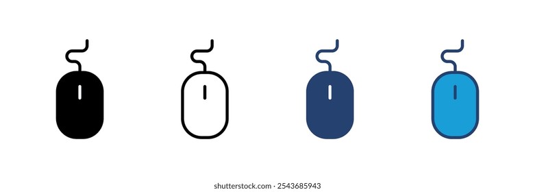 Ícone do mouse vetor. clique ícone vetor. ponteiro ícone vetor.