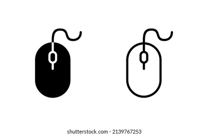 Mouse icon vector. click sign and symbol. pointer icon vector.