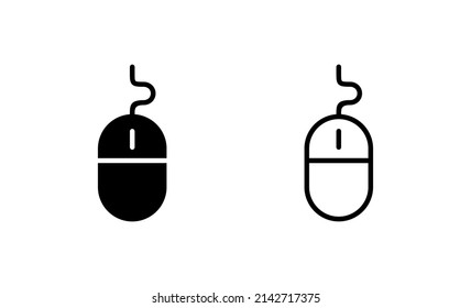Mouse icon vector. click sign and symbol. pointer icon vector.