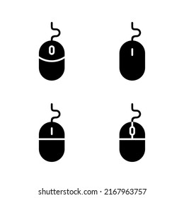 Mouse icon vector. click sign and symbol. pointer icon vector.
