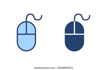 Mouse icon vector. click sign and symbol. pointer icon vector.
