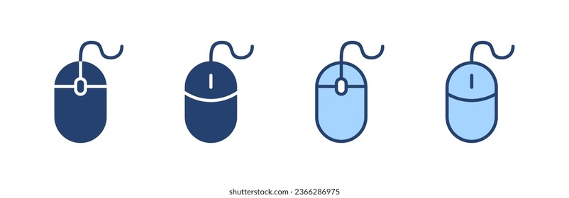 Mouse icon vector. click sign and symbol. pointer icon vector.