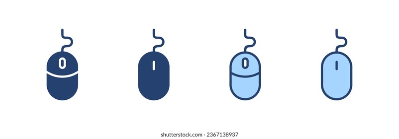Mouse icon vector. click sign and symbol. pointer icon vector.
