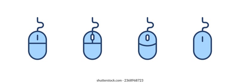 Mouse icon vector. click sign and symbol. pointer icon vector.