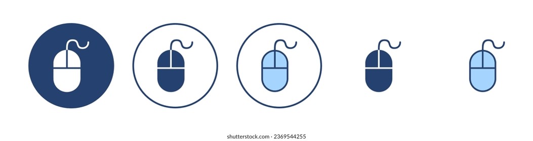 Mouse icon vector. click sign and symbol. pointer icon vector.