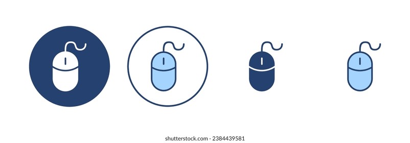 Mouse icon vector. click sign and symbol. pointer icon vector.