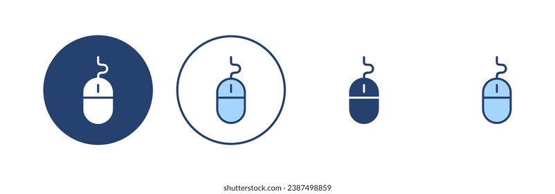 Maus Symbol Vektor. Klicken Sie auf Zeichen und Symbol. Zeigersymbol, Vektorgrafik.