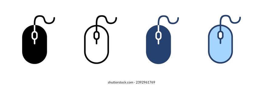 Mouse icon vector. click sign and symbol. pointer icon vector.