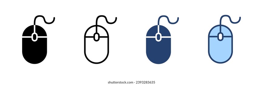 Mouse icon vector. click sign and symbol. pointer icon vector.