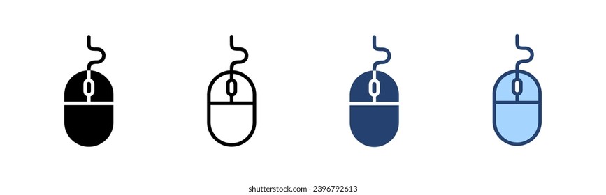 Mouse icon vector. click sign and symbol. pointer icon vector.