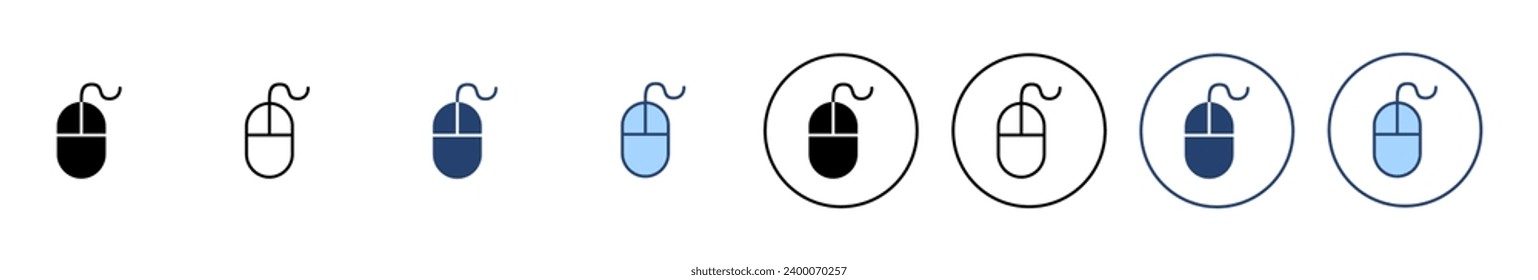 Mouse icon vector. click sign and symbol. pointer icon vector.