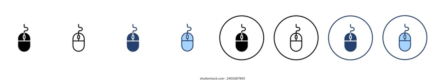 Mouse icon vector. click sign and symbol. pointer icon vector.