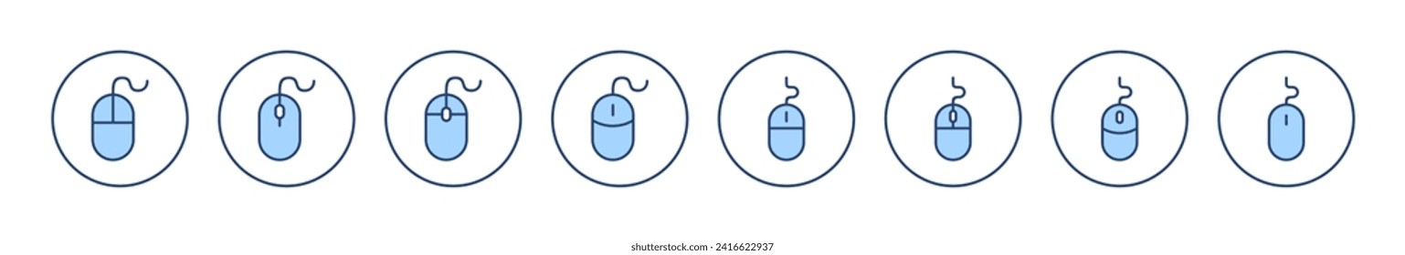 Mouse icon vector. click sign and symbol. pointer icon vector.