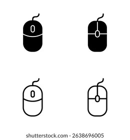 Mouse icon vector. click sign and symbol. pointer icon vector.