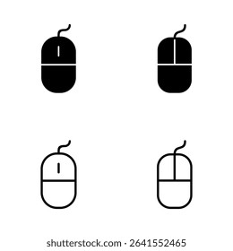 Mouse icon vector. click sign and symbol. pointer icon vector.