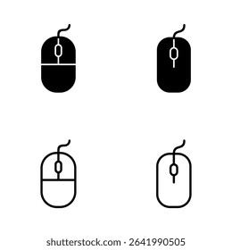 Mouse icon vector. click sign and symbol. pointer icon vector.