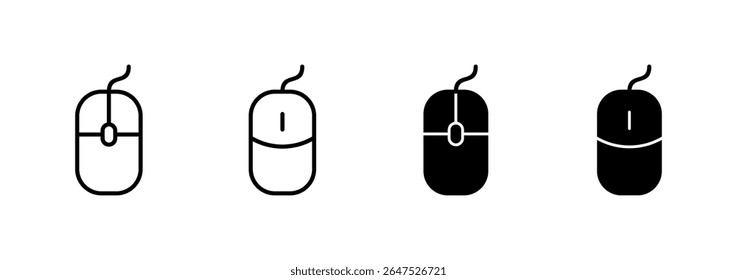 Mouse icon vector. click sign and symbol. pointer icon vector.