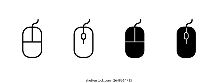 Mouse icon vector. click sign and symbol. pointer icon vector.