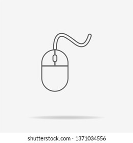 Mouse icon. Vector concept illustration for design.