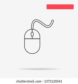 Mouse icon. Vector concept illustration for design.