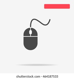 Mouse icon. Vector concept illustration for design.