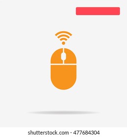 Mouse icon. Vector concept illustration for design.