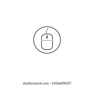 mouse icon vector design element logo template