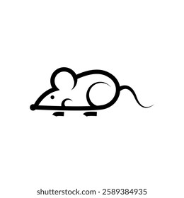 mouse icon vector design symbol of the year 2020. Rat zodiac sign