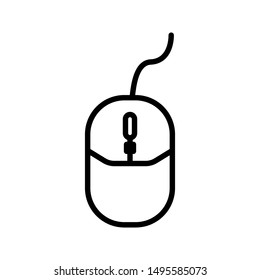 mouse icon vector design template. icon vector illustration
