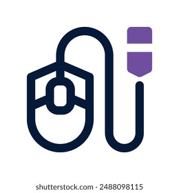mouse icon. vector dual tone icon for your website, mobile, presentation, and logo design.