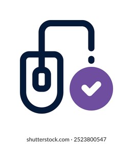 mouse icon. vector dual tone icon for your website, mobile, presentation, and logo design.